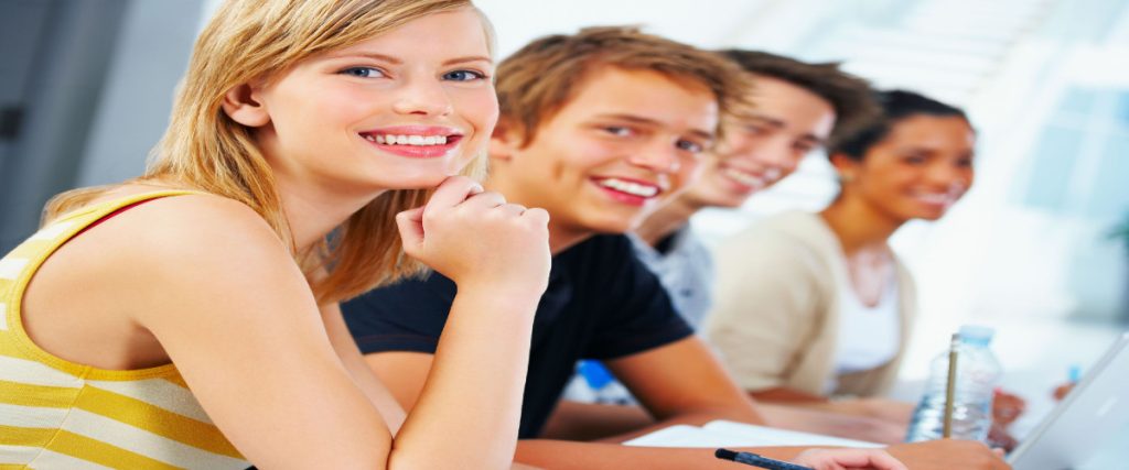 Classes including listening, speaking, reading, writing, and grammar for ESL students